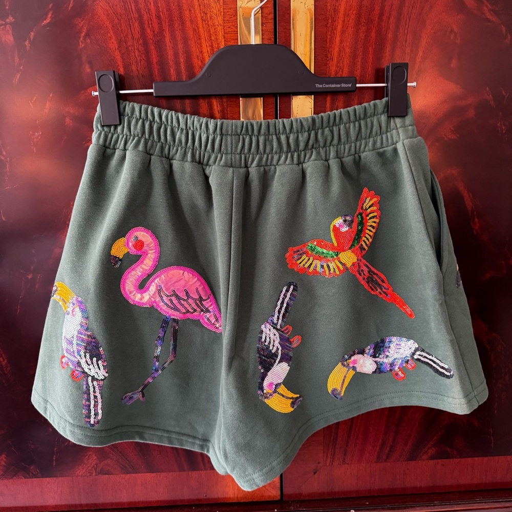 Queen of Sparkles Take Flight Multi Bird Shorts - Picture 9 of 17